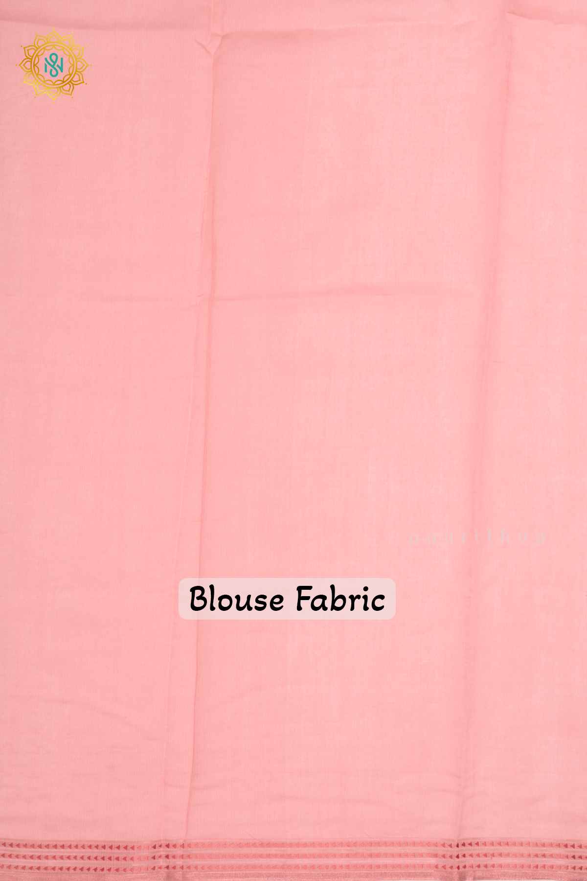 LIGHT PINK - CHANDERI  COTTON SAREE WITH EMBROIDERY BUTTAS,  PALLU AND  THREAD WOVEN BORDER
