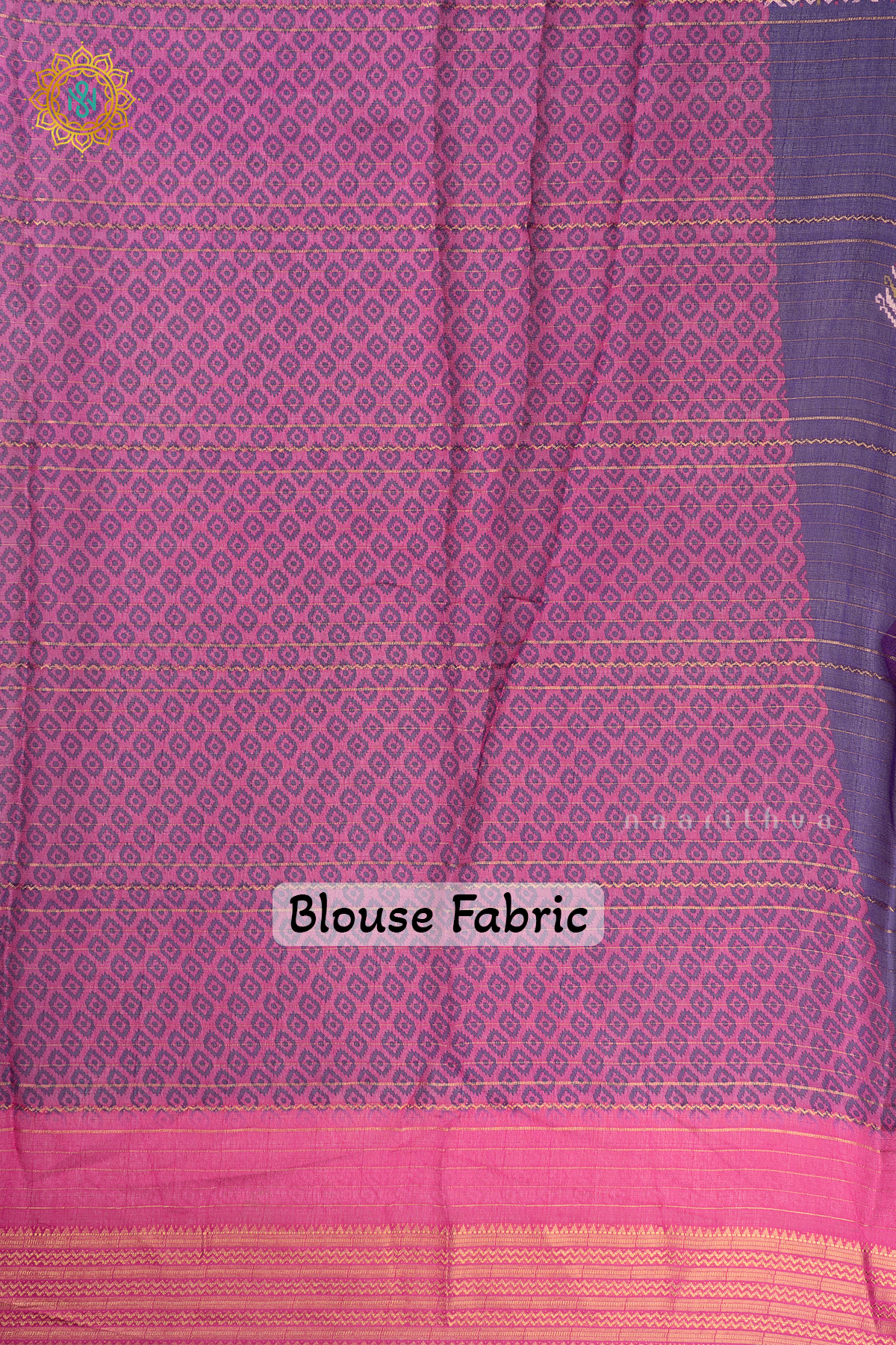 PURPLE WITH PINK - SEMI GEORGETTE