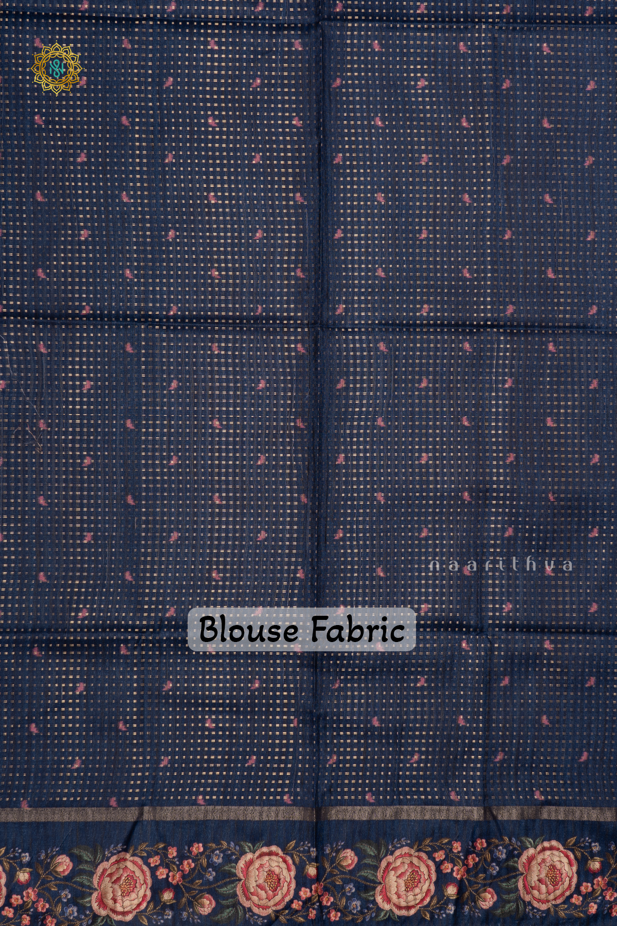 ROUGE PINK BLUE - SEMI TUSSAR SILK