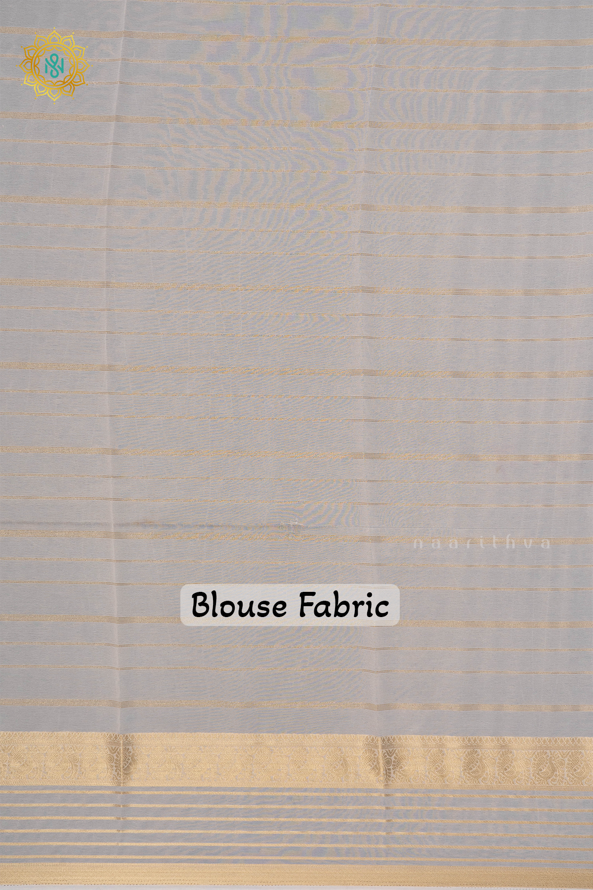 ROYAL BLUE WITH WHITE - SEMI GEORGETTE