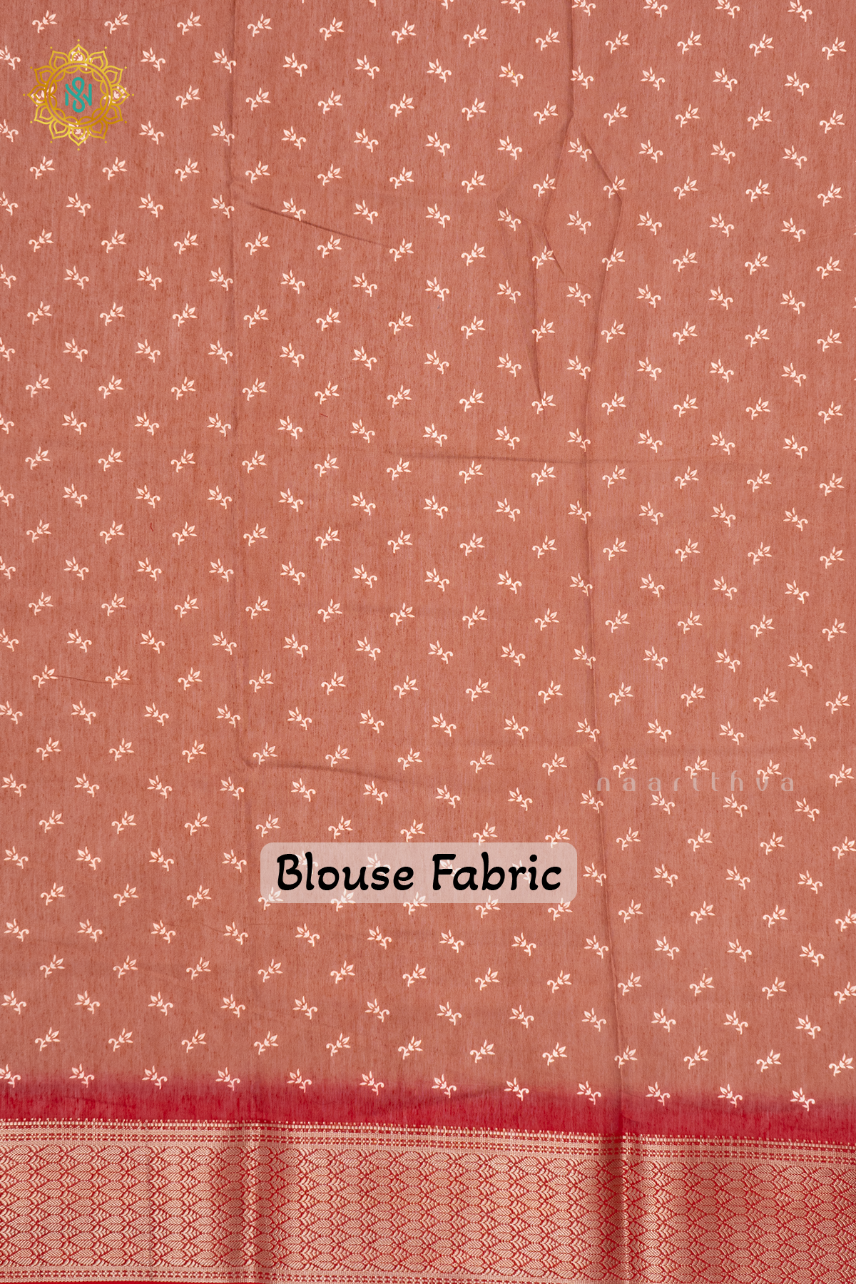 MAUVE WITH RED - SOFT COTTON