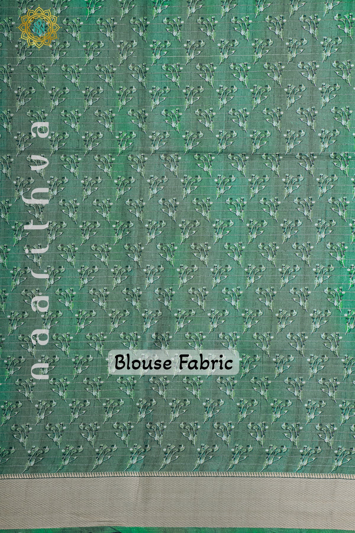 AQUA GREEN - SEMI TUSSAR SILK