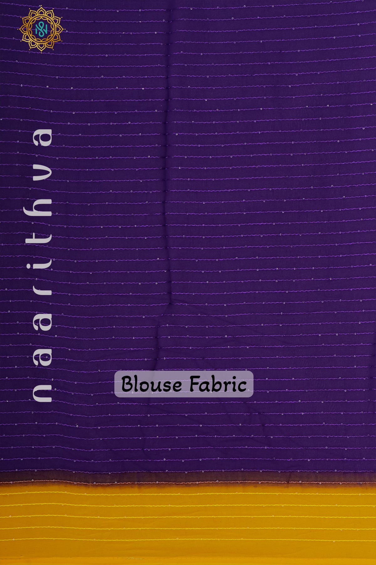 PURPLE WITH YELLOW - SEMI GEORGETTE