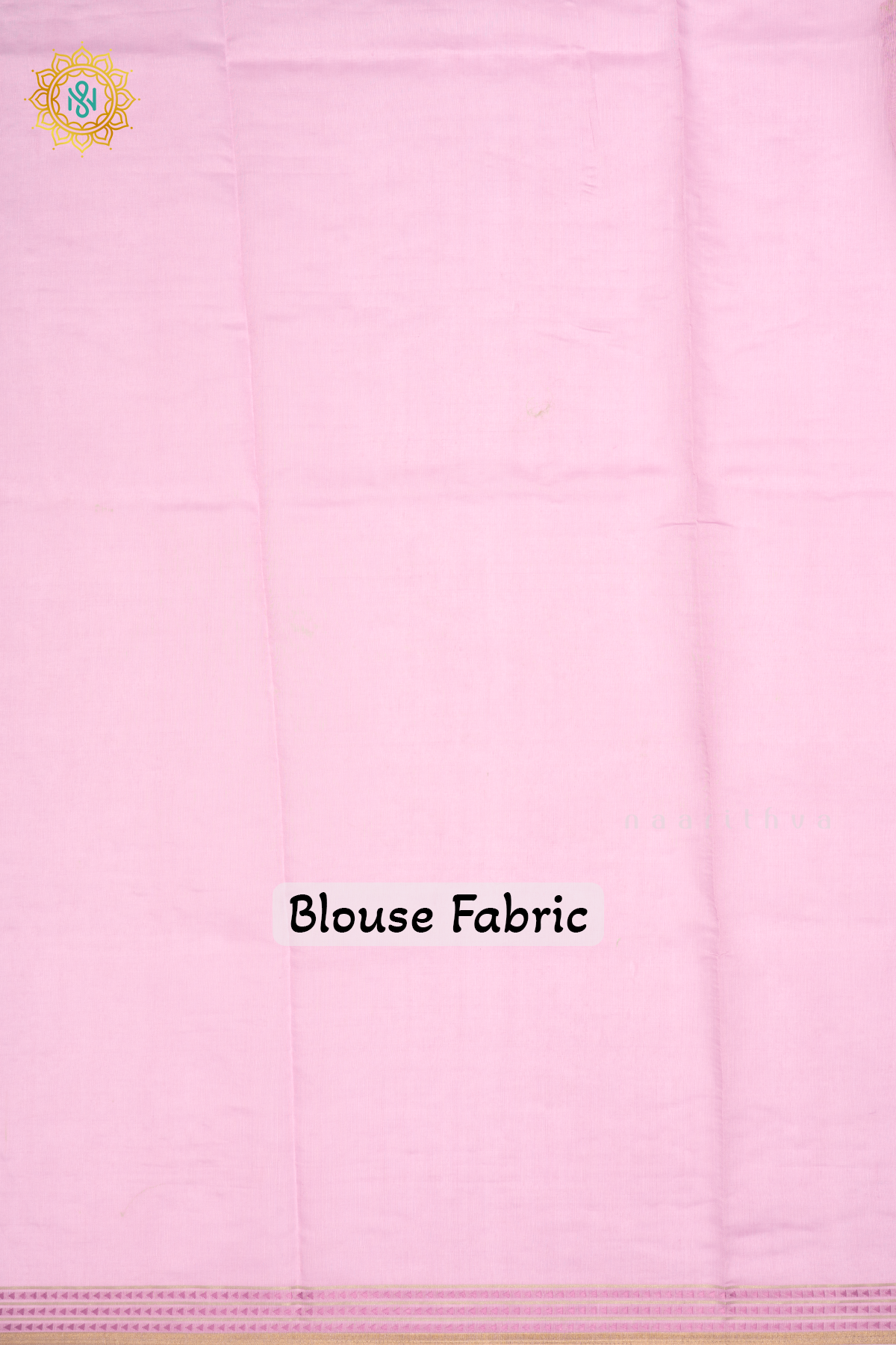 LIGHT PINK - CHANDERI  COTTON SAREE WITH EMBROIDERY BUTTAS,  PALLU AND THREAD WOVEN BORDER
