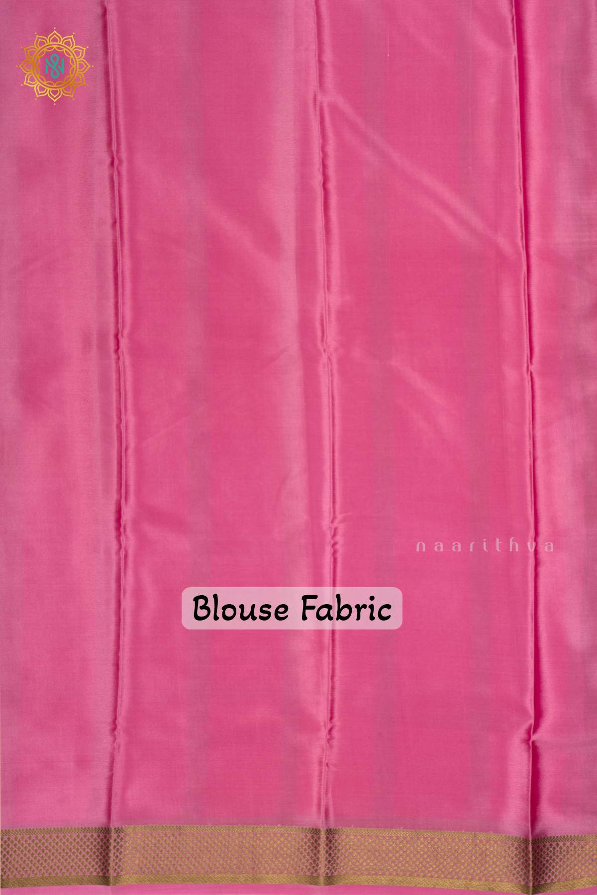 Red With Light Pink Pure Mysore Crepe Silk Saree with Plain Body and Contrast Zari Border