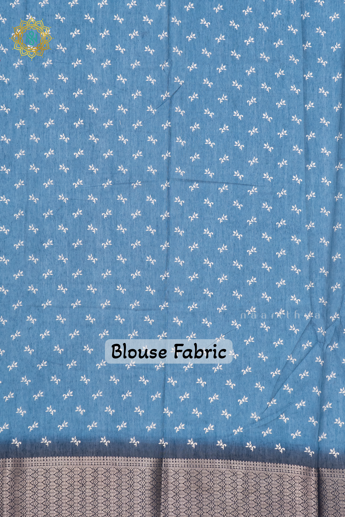 AQUA BLUE WITH TEAL BLUE - SOFT COTTON