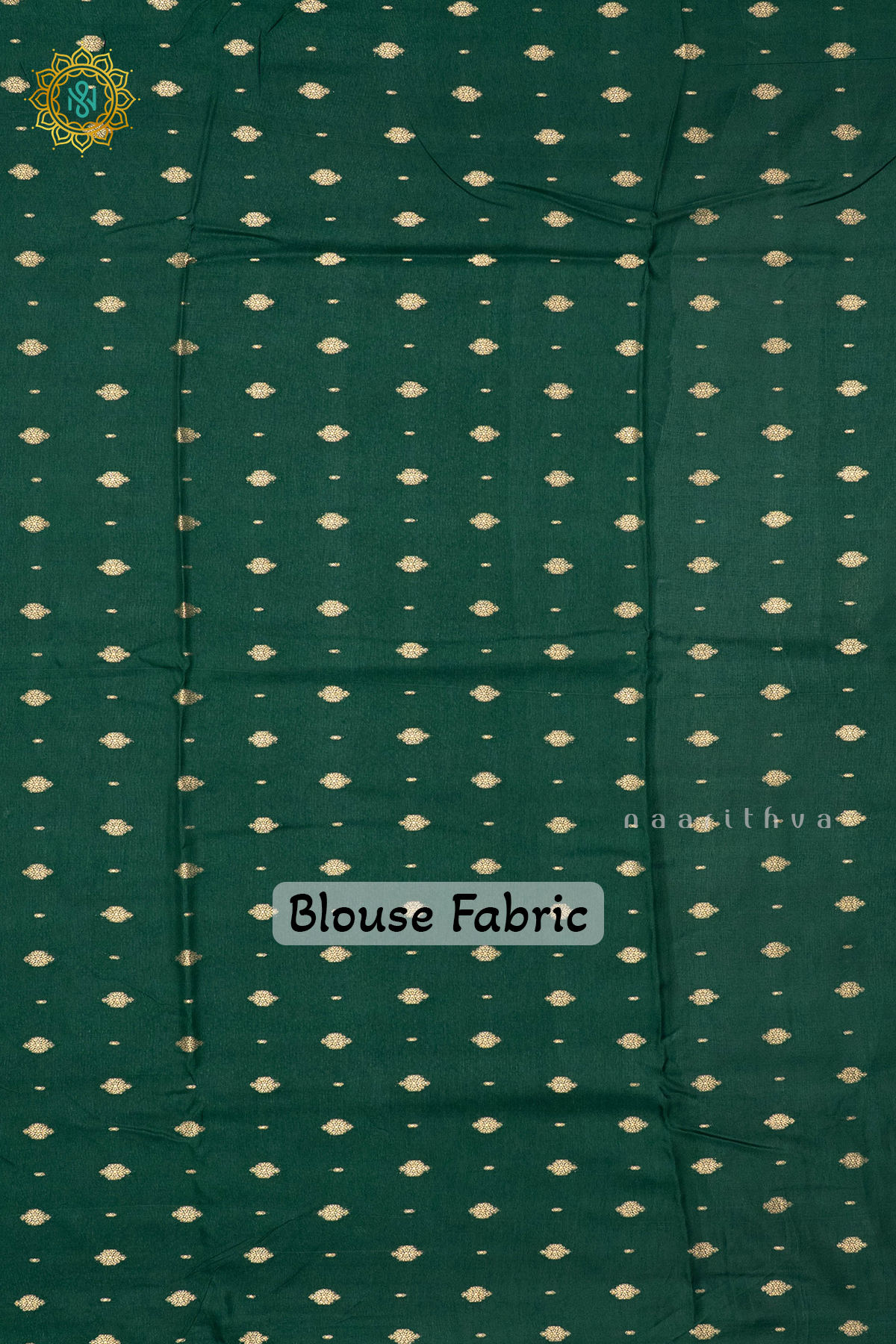 WINE WITH BOTTLE GREEN - SEMI CREPE SILK