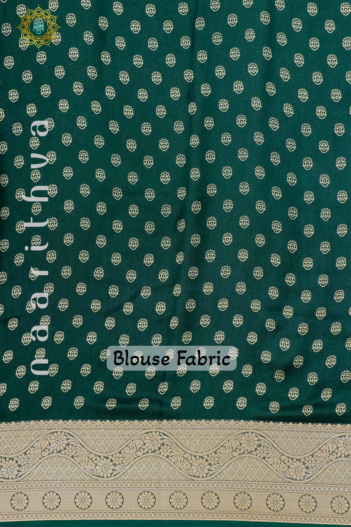 BOTTLE GREEN - SEMI GEORGETTE