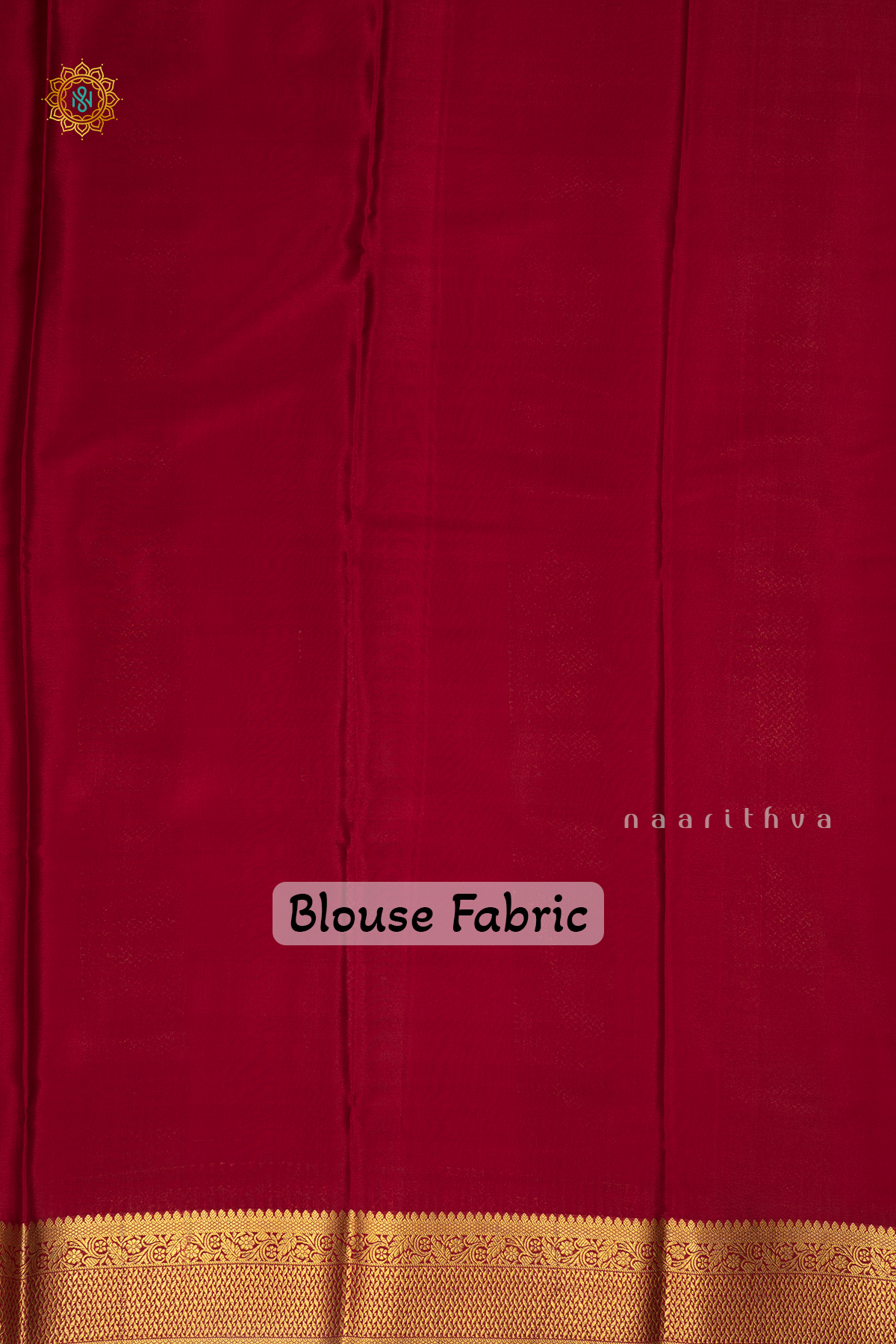 YELLOW WITH MAROON - PURE MYSORE CREPE SILK