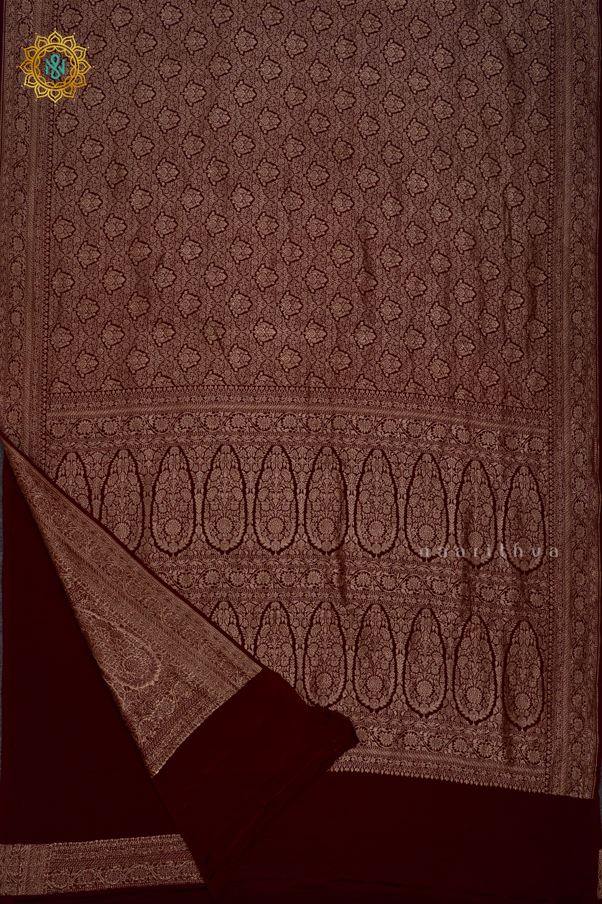 BROWN - PURE BANARASI CREPE