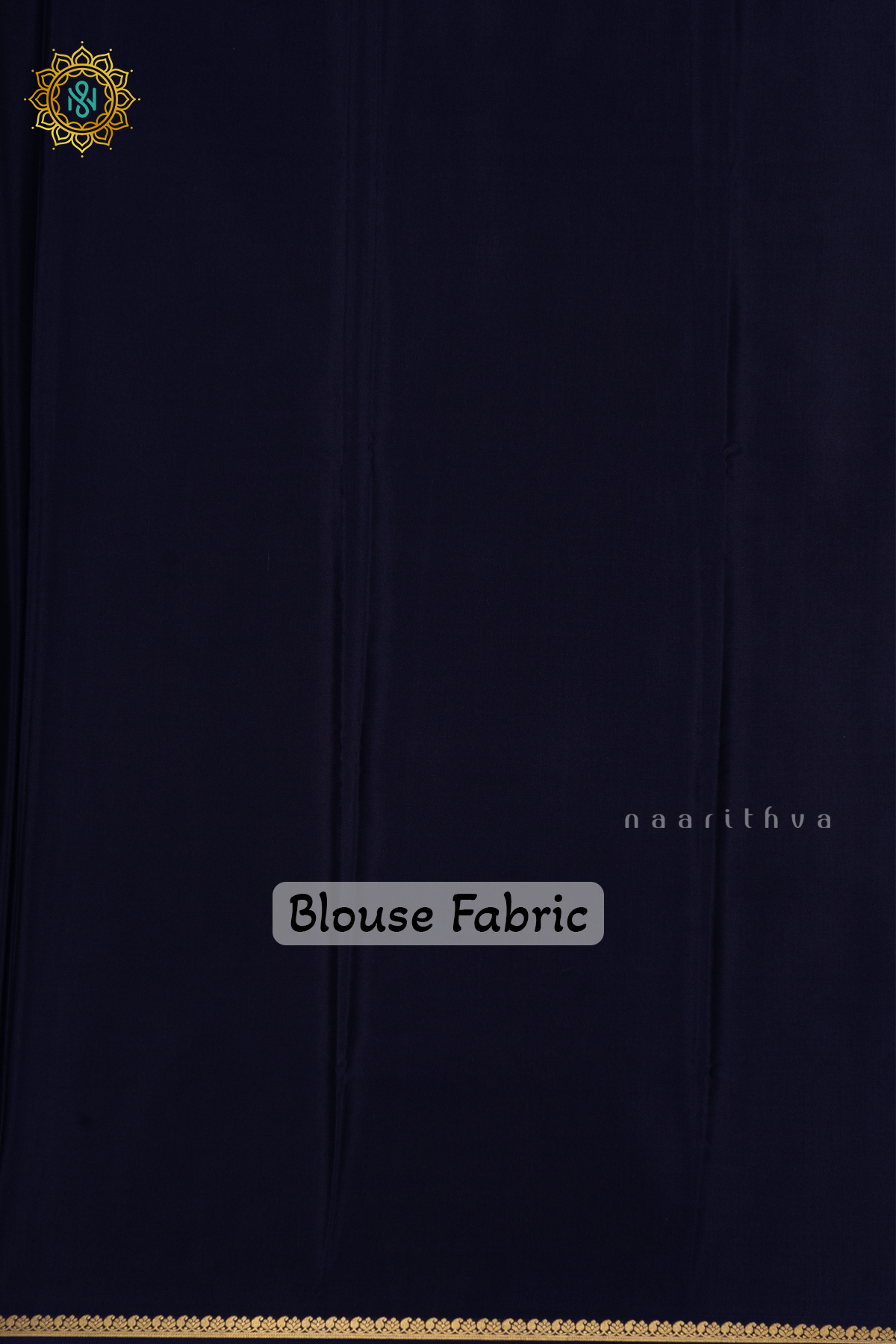 NAVY BLUE - PURE MYSORE CREPE SILK