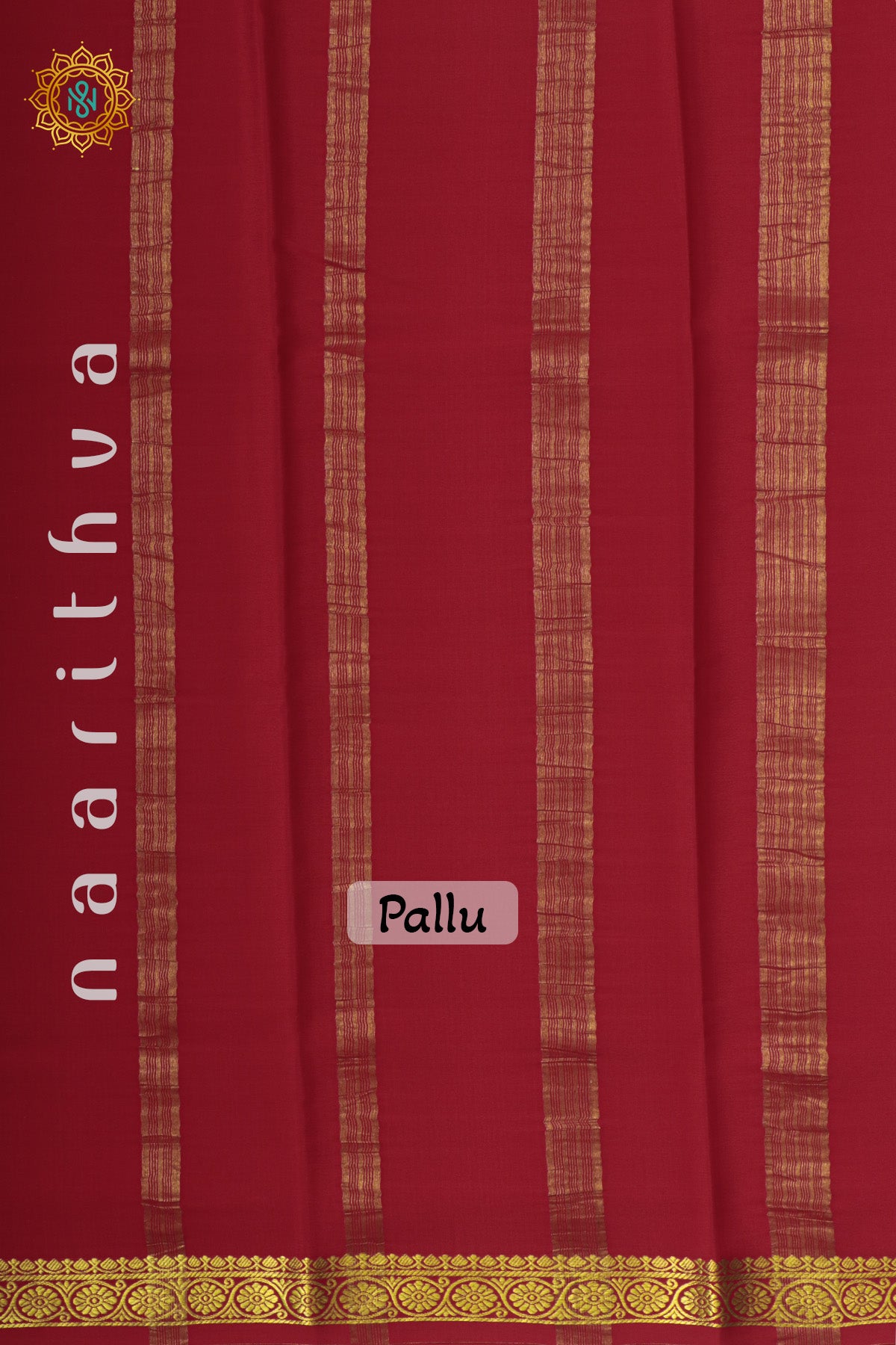 RED - PURE MYSORE CREPE SILK