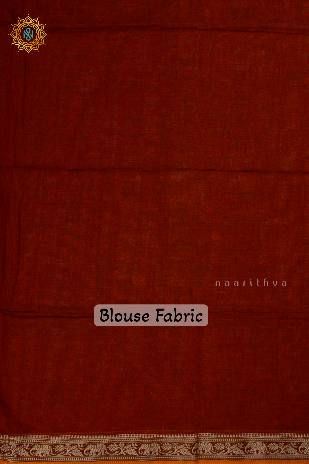 Rust Orange Mul Cotton Saree  with Plain Body and Thread Woven Border