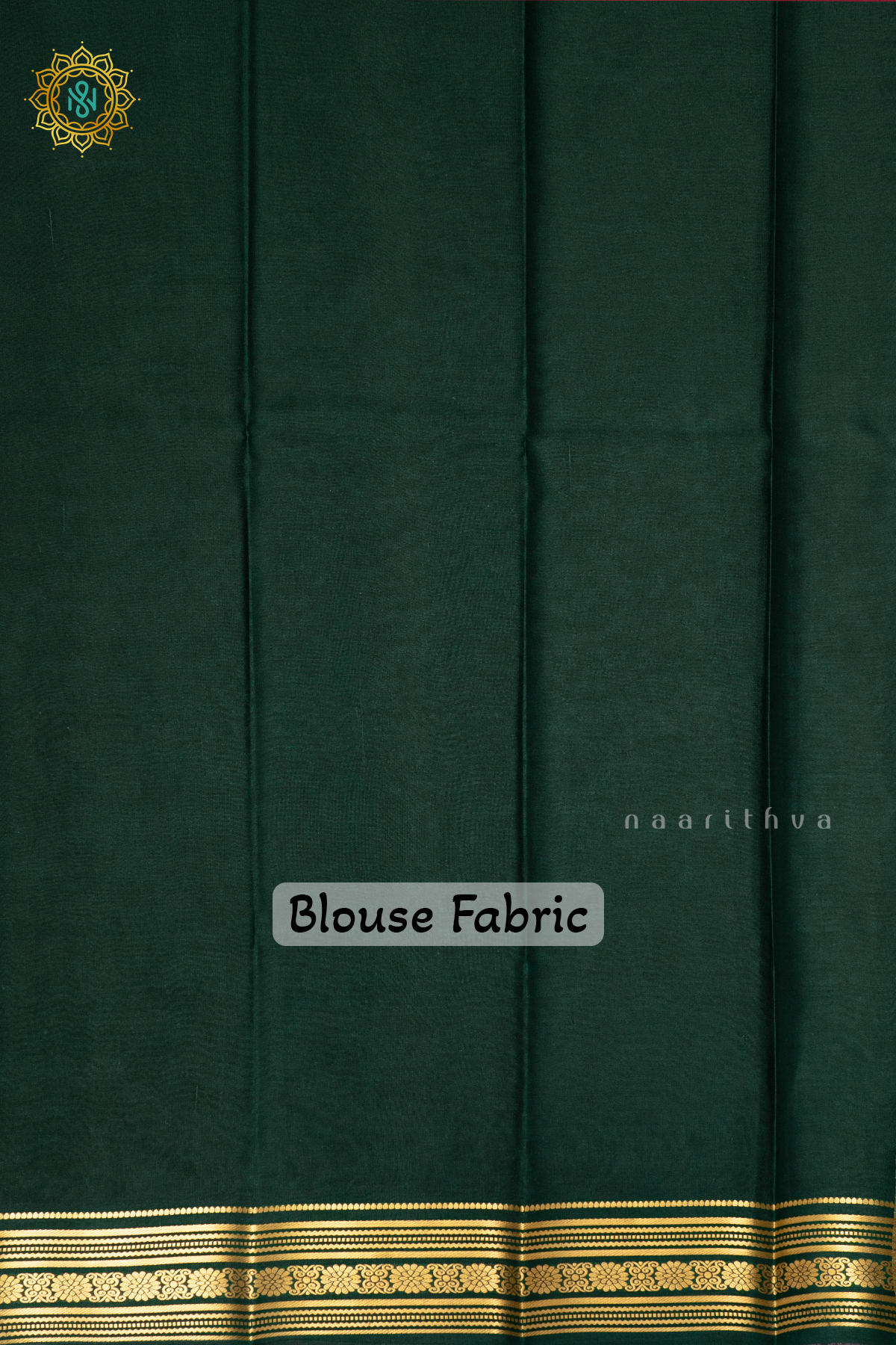 YELLOW WITH GREEN - PURE MYSORE CREPE SILK