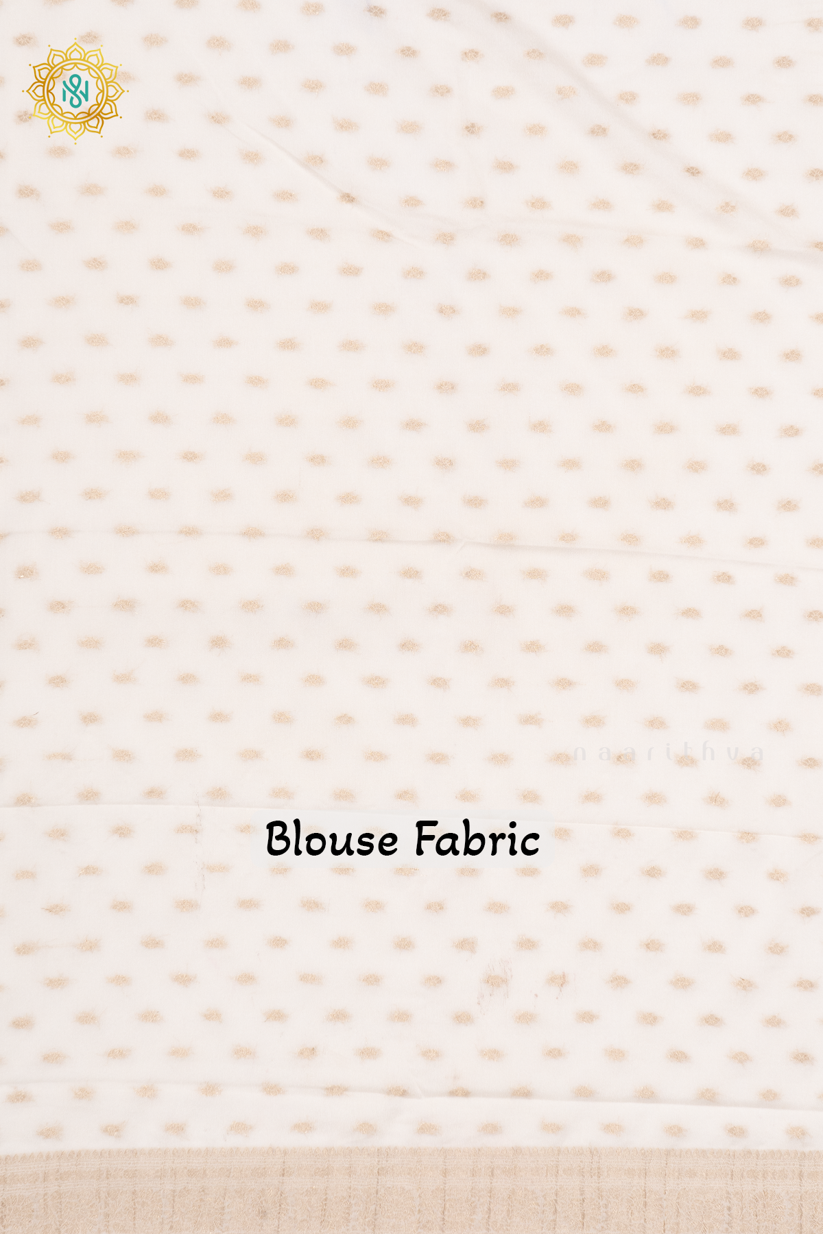 ROYAL BLUE WITH WHITE - SEMI CREPE GEORGETTE