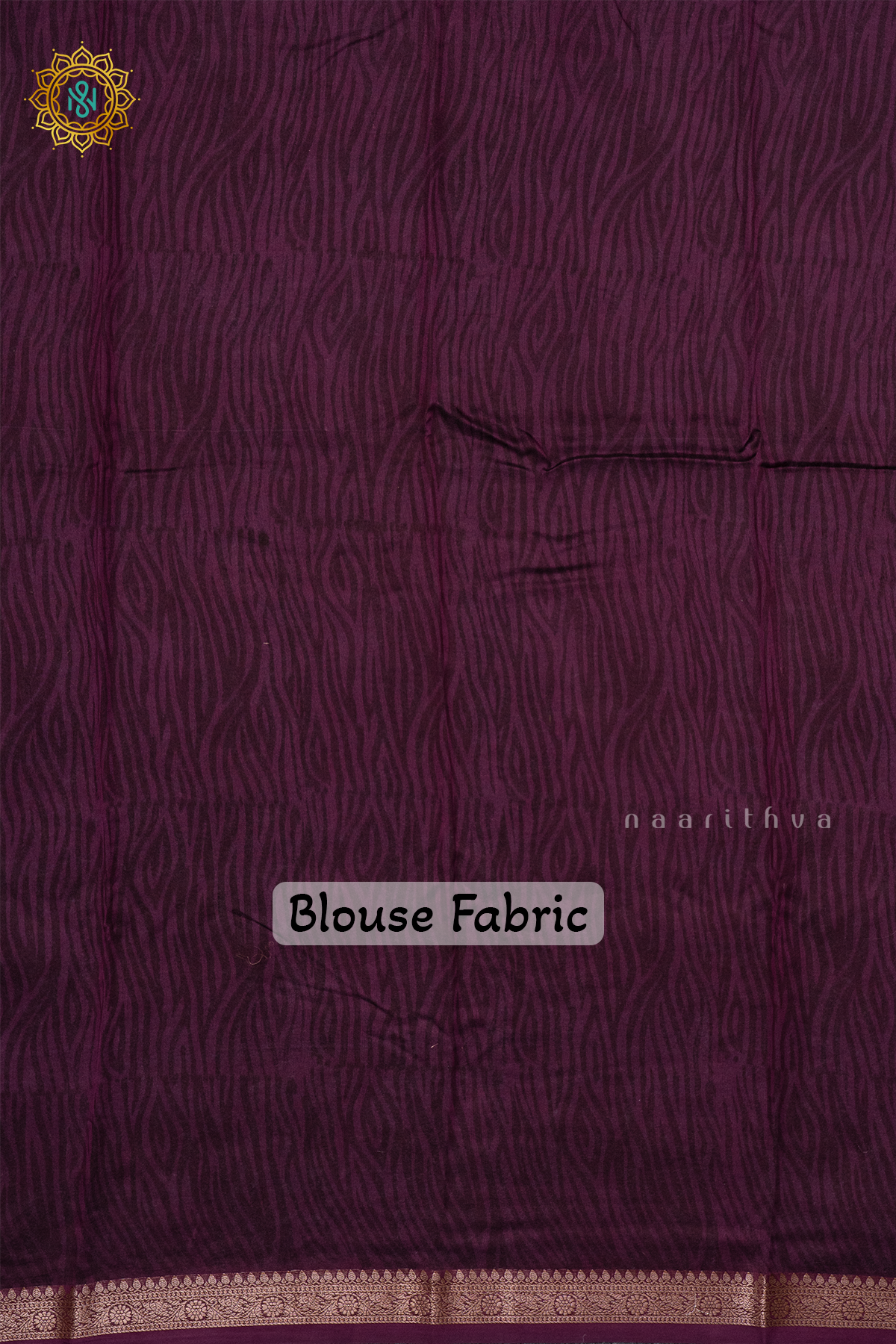OFF WHITE WITH WINE - CHANDERI SLK COTTON