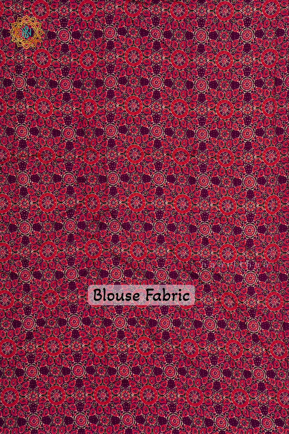 WINE WITH RED - SEMI CREPE SILK