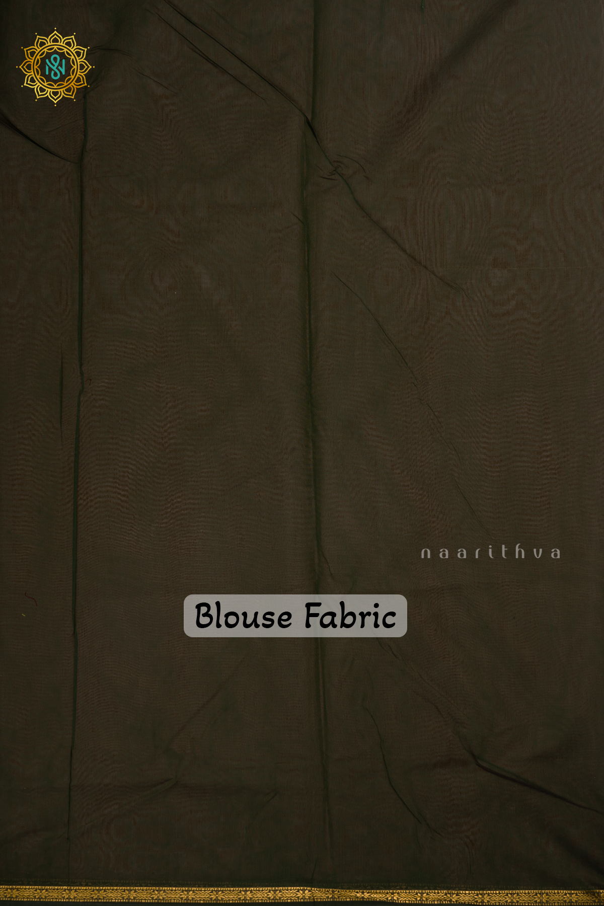 Maroon With Green Silk Cotton Saree With Zari Woven Buttas And Contrast Zari Border