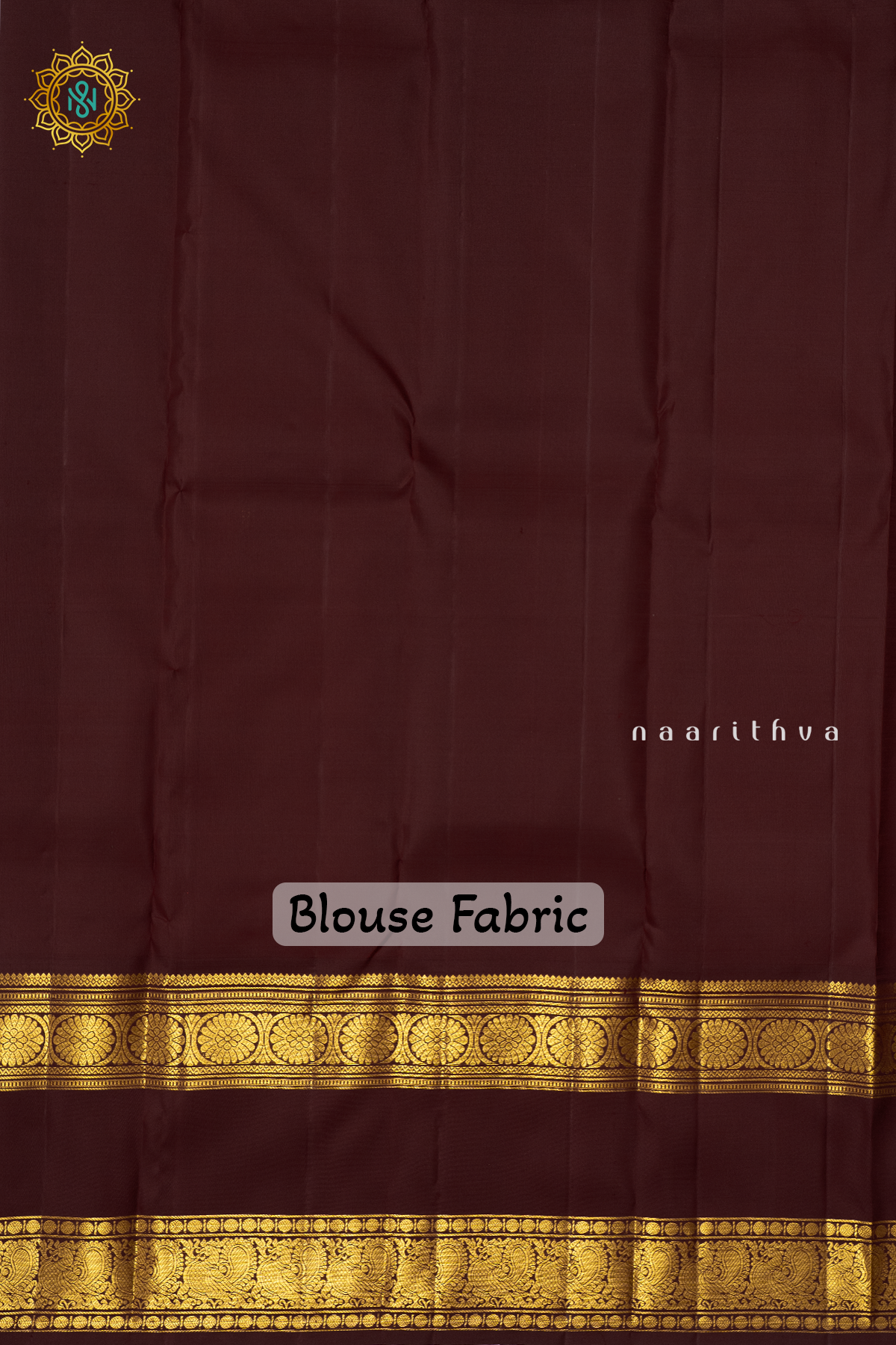 RUST ORANGE WITH BROWN - PURE KANJIVARAM SILK