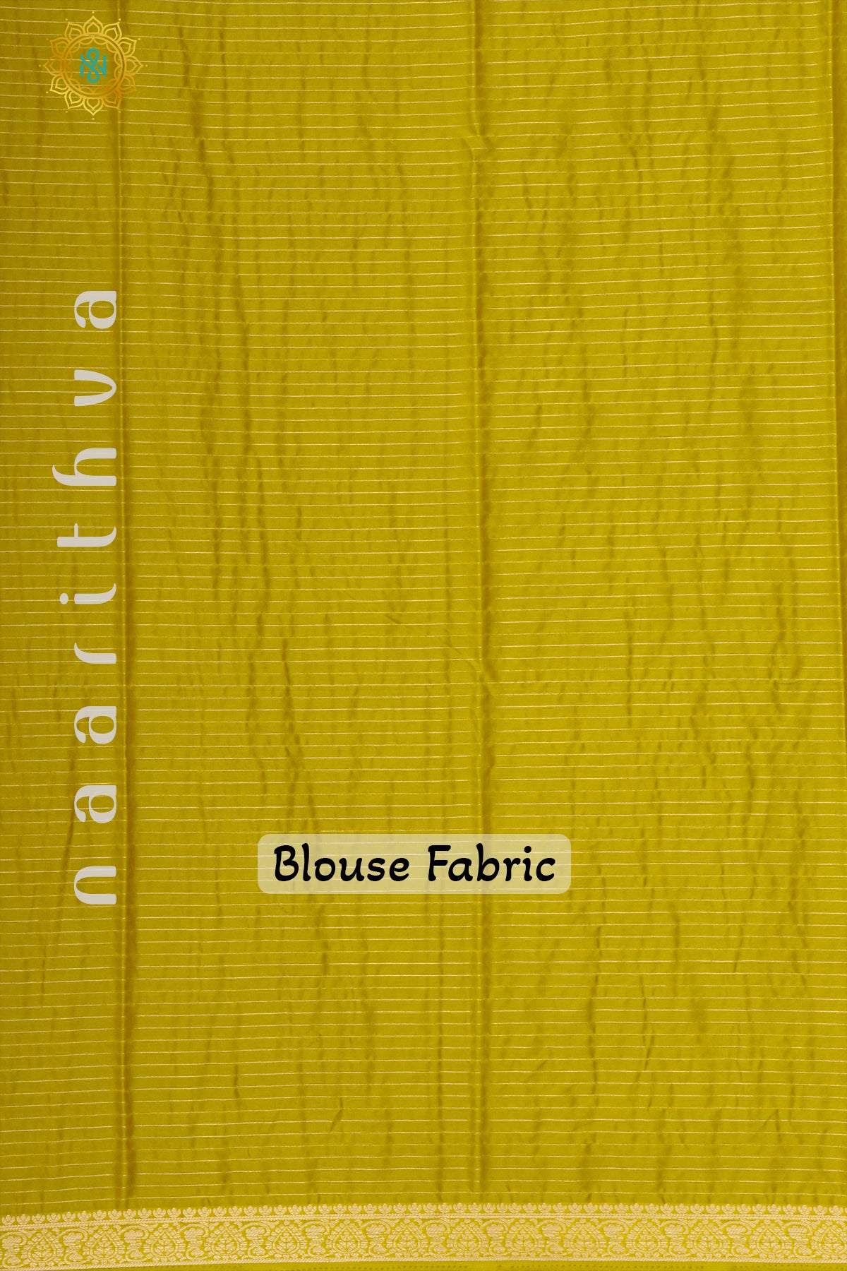 BROWN WITH YELLOW - SEMI MYSORE CREPE SILK