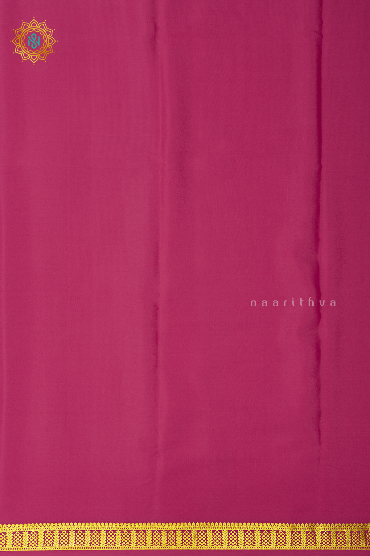 Light Pink Pure Mysore Crepe Silk Saree With Plain Body And Zari Border