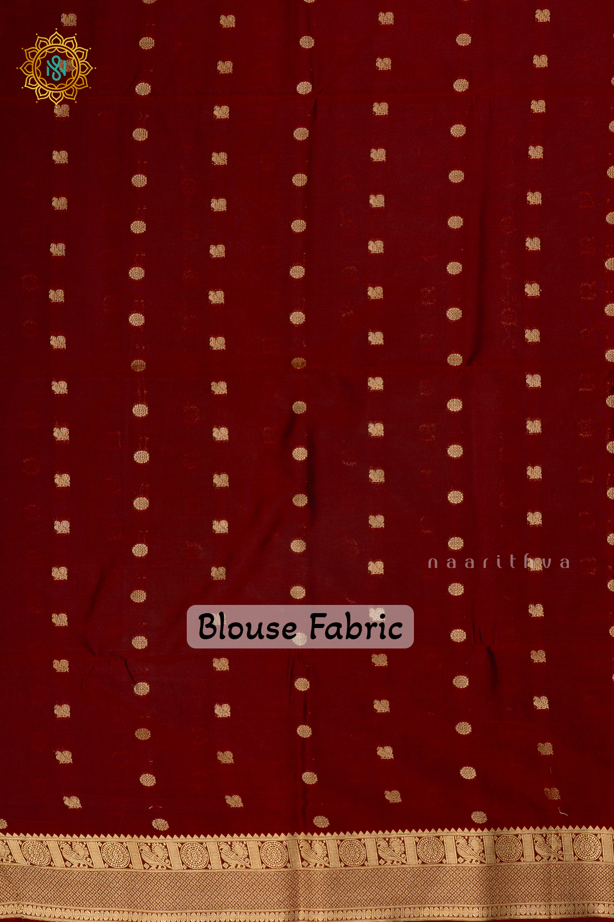 Sky Blue With Maroon Semi Soft Silk Saree Allover Zari Buttas And Contrast Zari Border