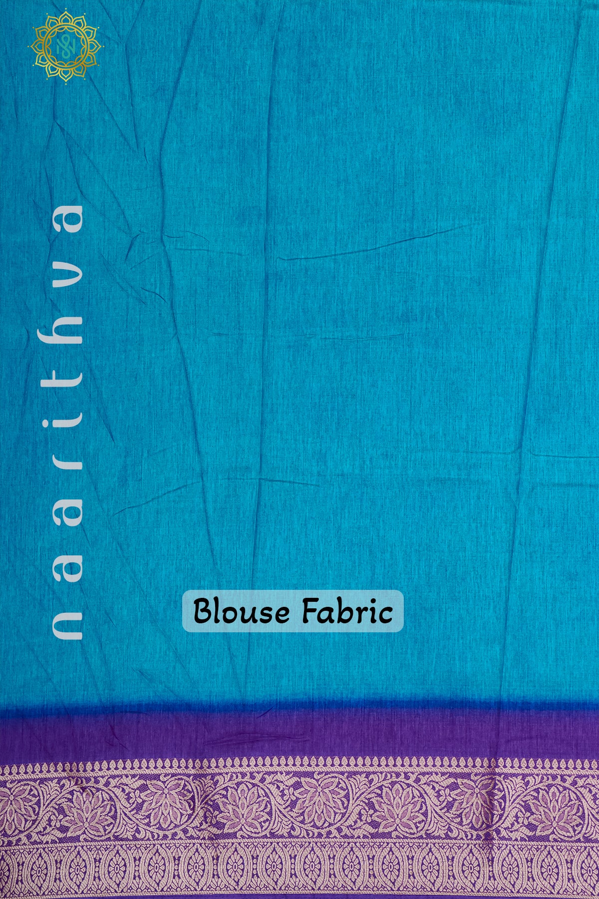 SKY BLUE WITH PURPLE - DOLA SILK