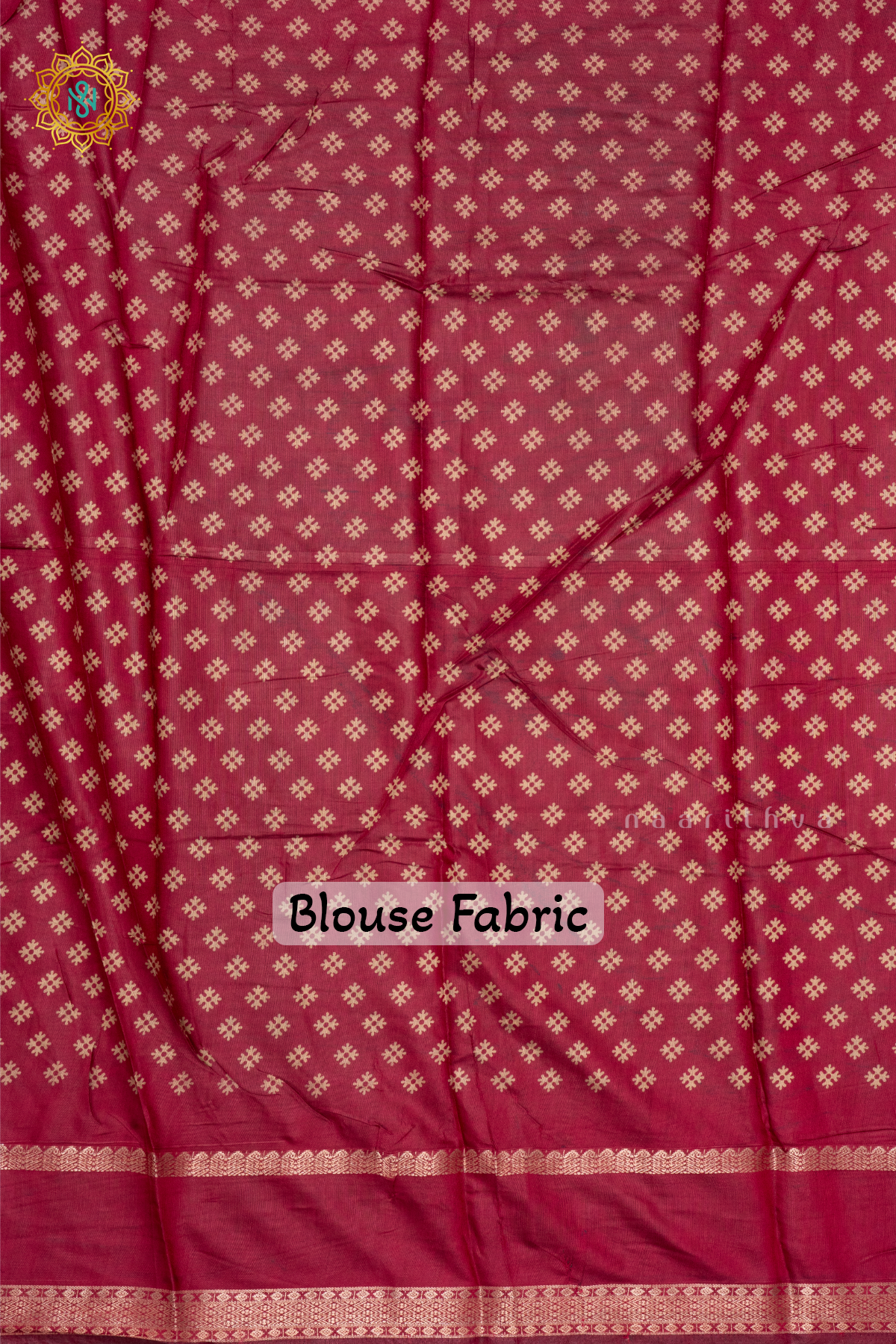 AQUA GREEN WITH MAROON - SOFT COTTON