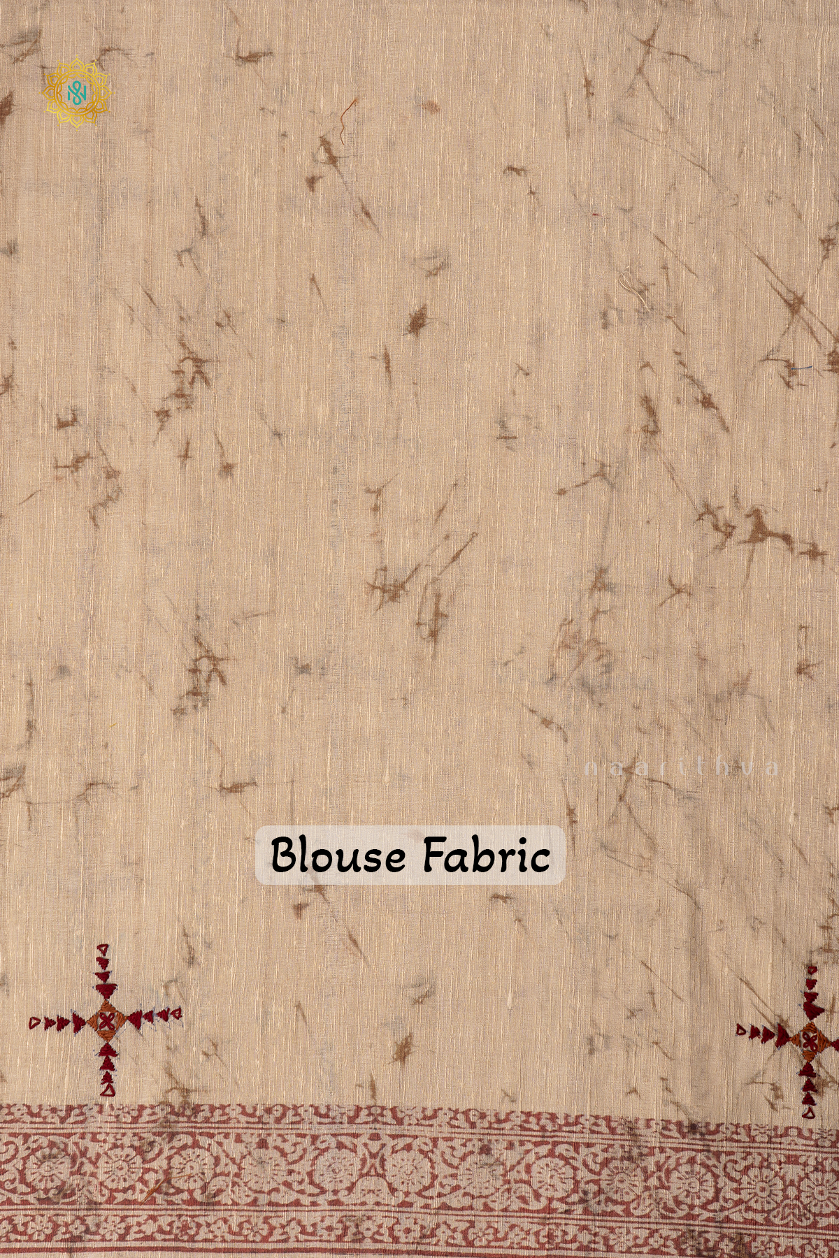 BEIGE WITH MAROON - KOTHA TUSSAR
