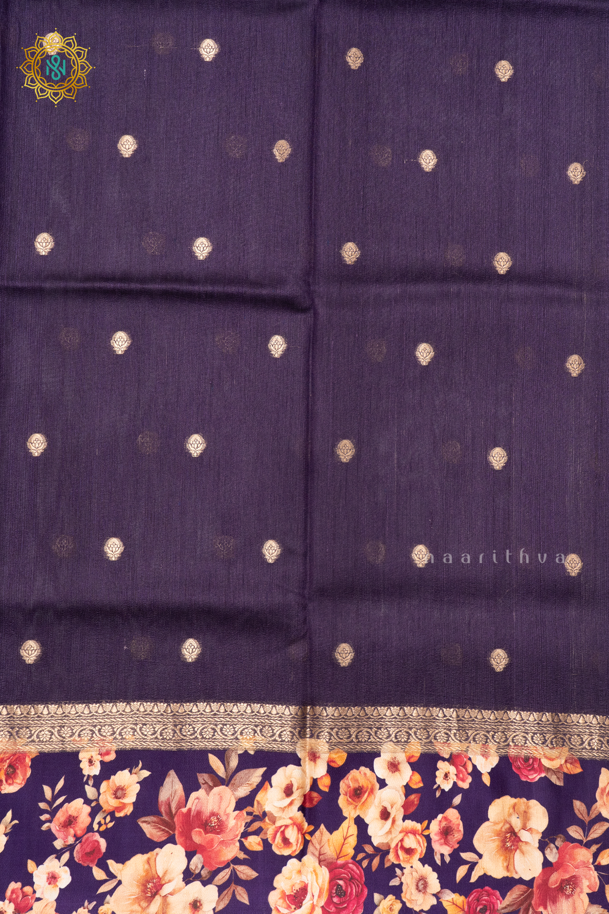 PURPLE - PURE TUSSAR SILK