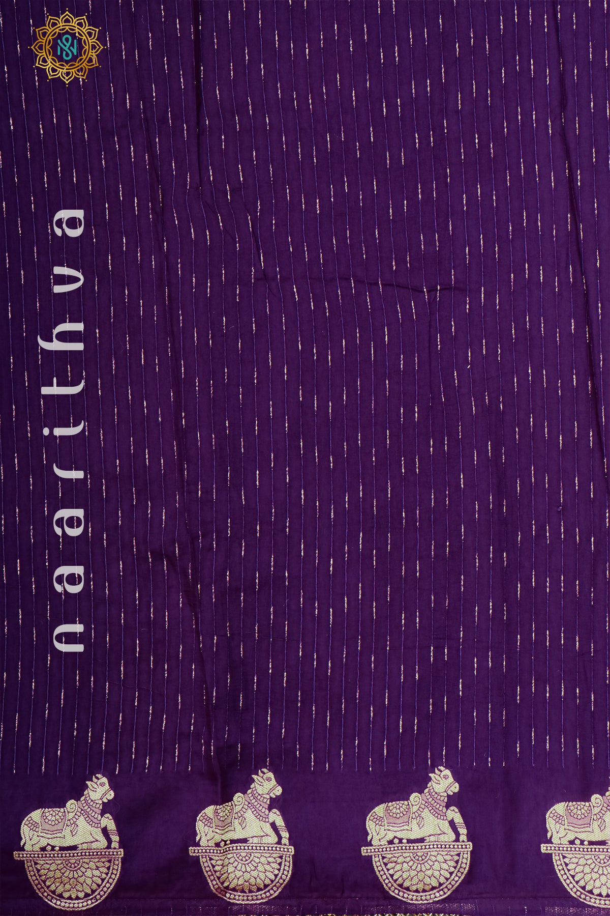 YELLOW WITH PURPLE - DOLA SILK