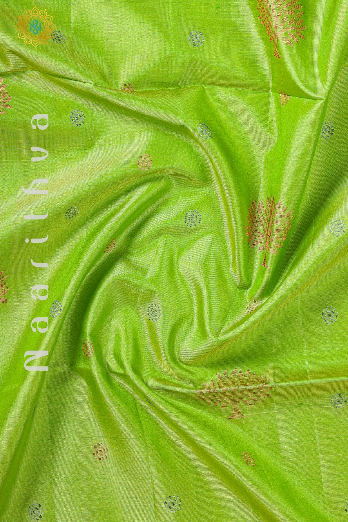 GREEN WITH PINK - PURE KANJIVARAM SOFT SILK