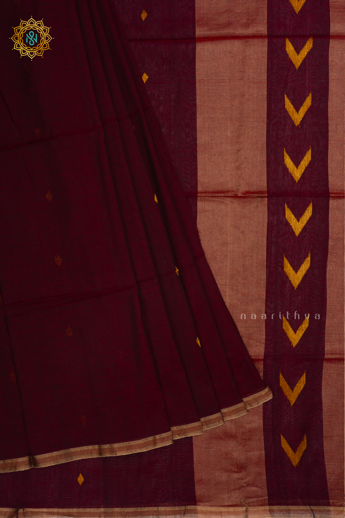 DEEP WINE -  MUL COTTON SAREE