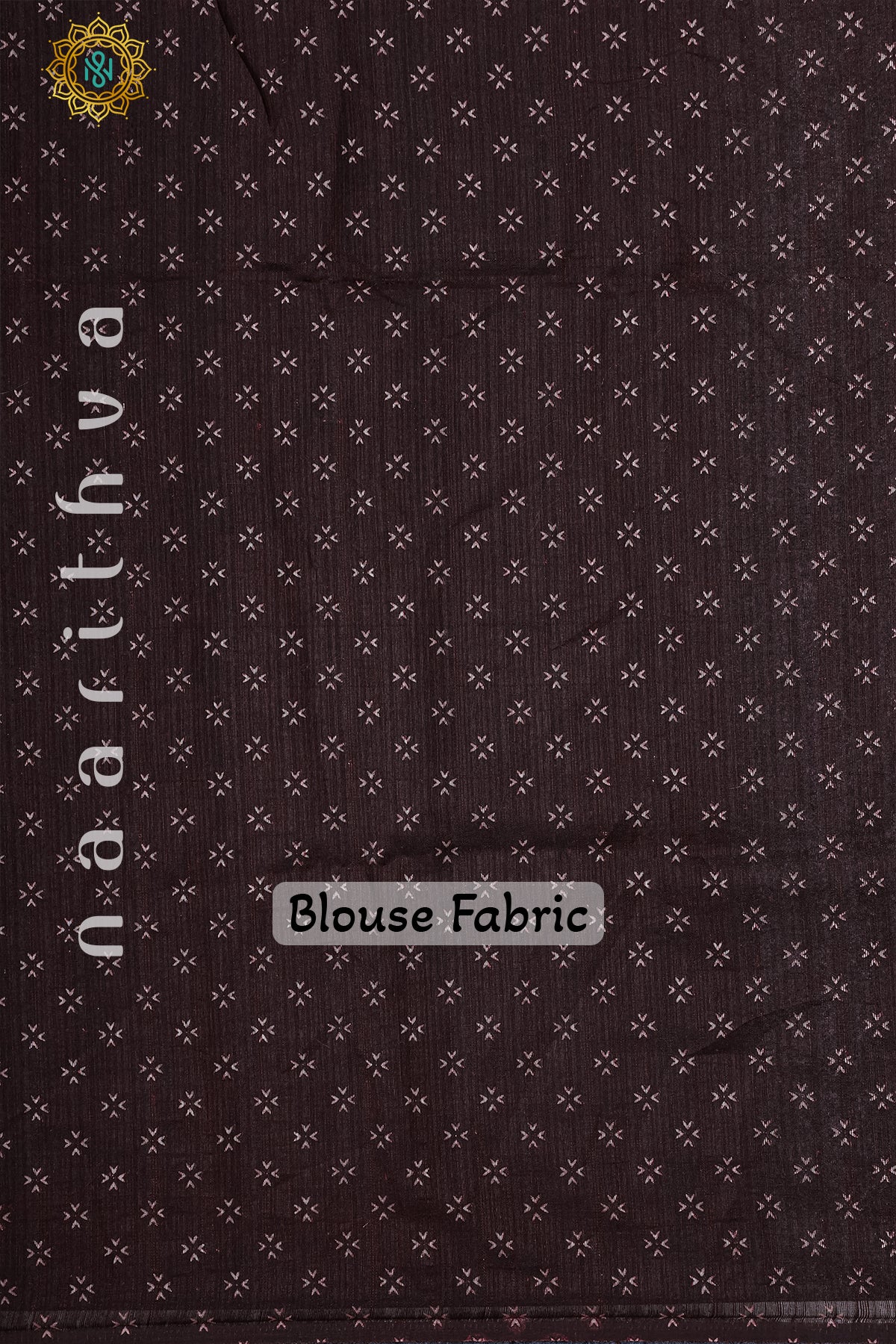 WHITE WITH BROWN - JUTE COTTON