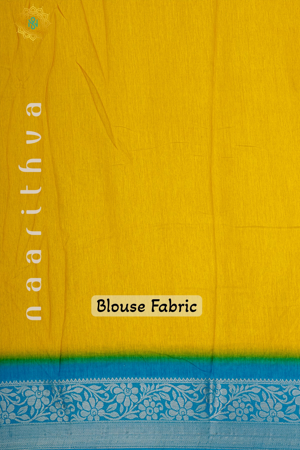 YELLOW WITH SKY BLUE - DOLA SILK