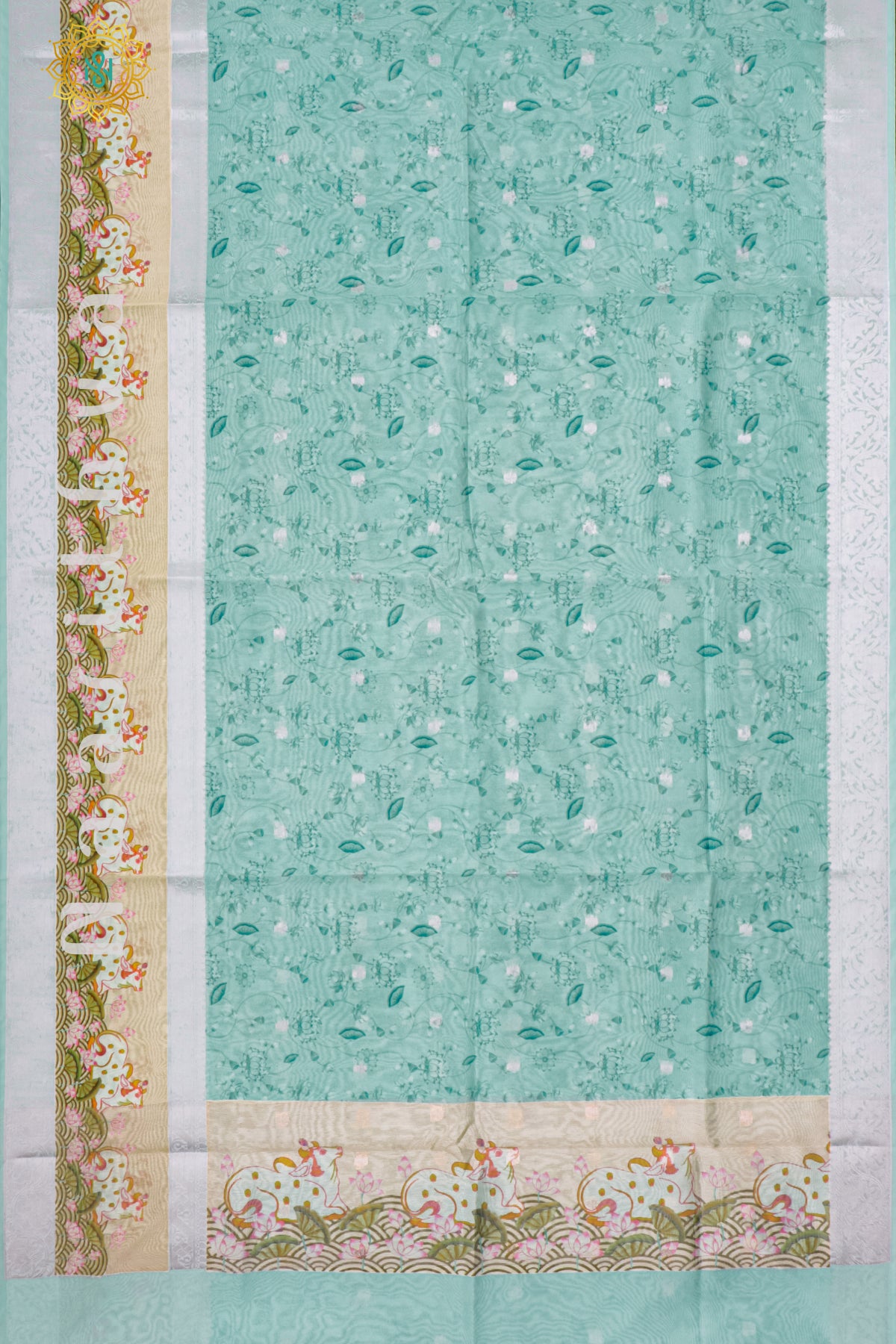 SKY BLUE - CHANDERI SILK COTTON