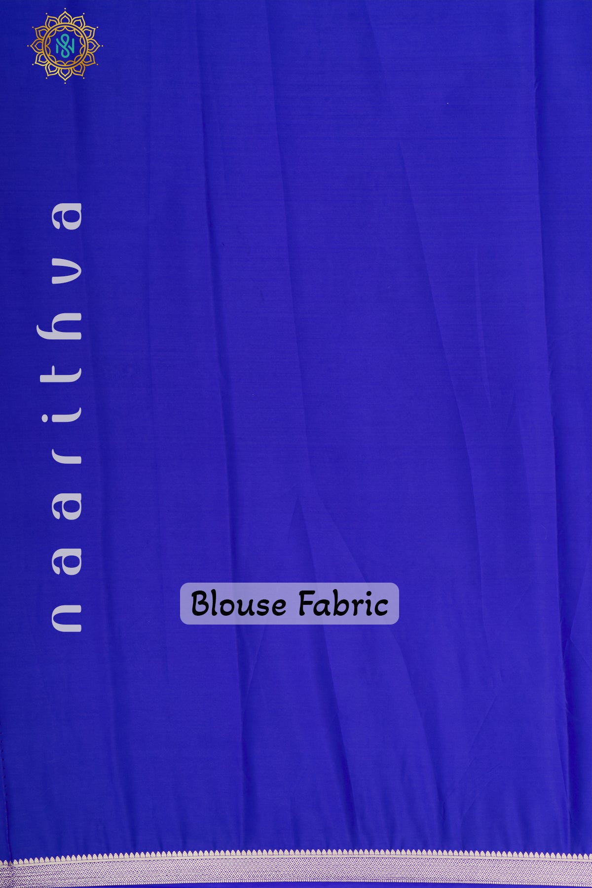 LAVENDER WITH ROYAL BLUE - SEMI MYSORE CREPE SILK