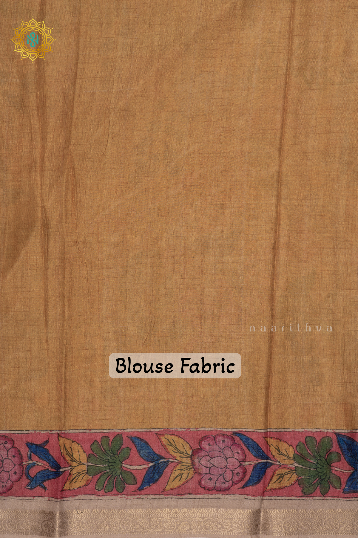 Yellow With Off White Linen Tussar Saree With Printed Body