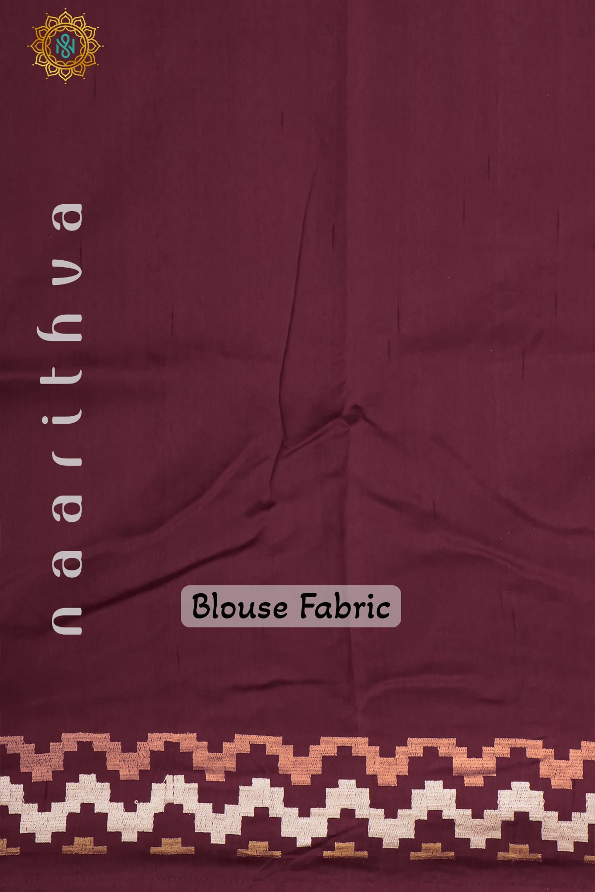 MAROON - SEMI TUSSAR SILK WITH EMBROIDERY