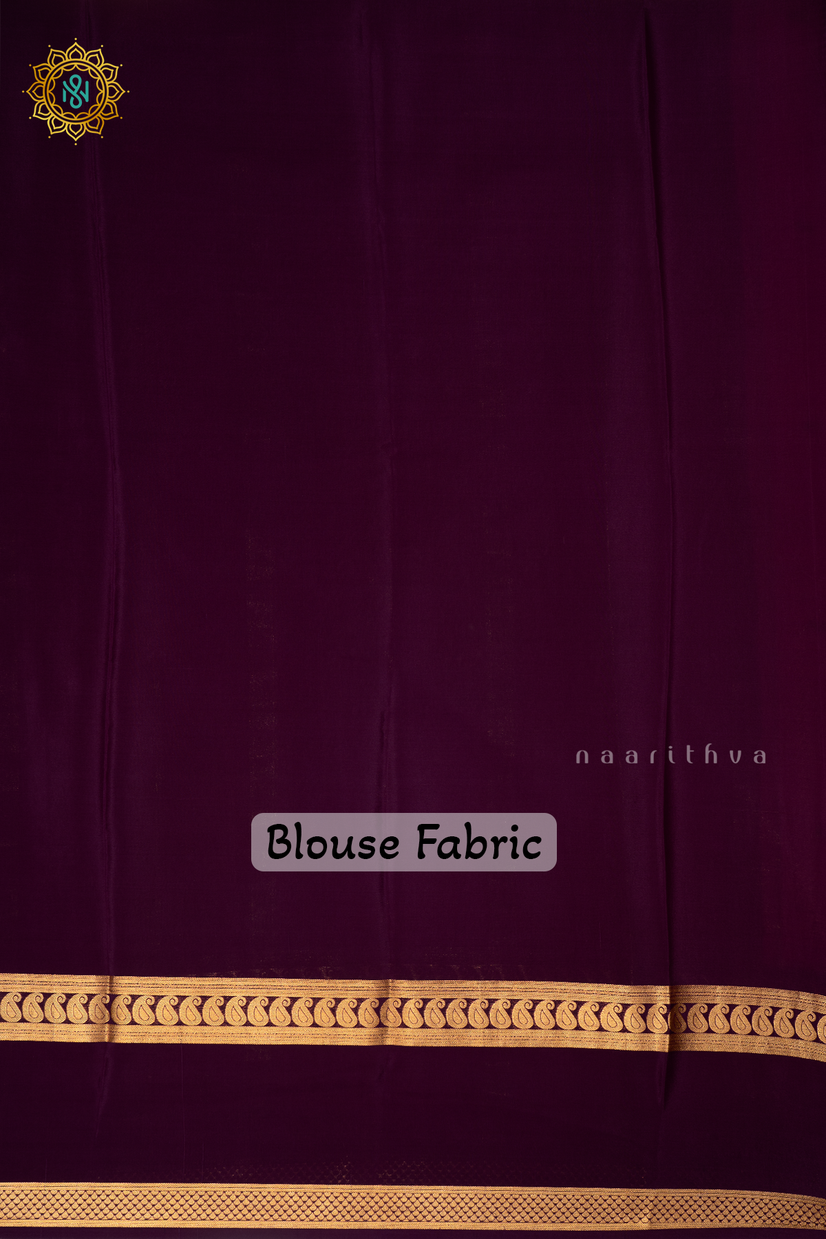 PEACHISH PINK WITH PURPLE - PURE MYSORE CREPE SILK