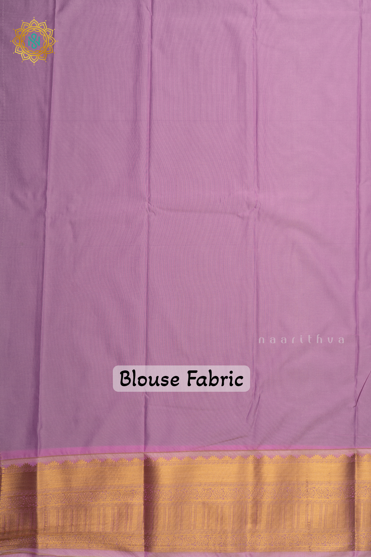Dual shade of Deep Purple with Lavender Semi Kanchi Saree With Zari Buttas All Over And Contrast Zari Border