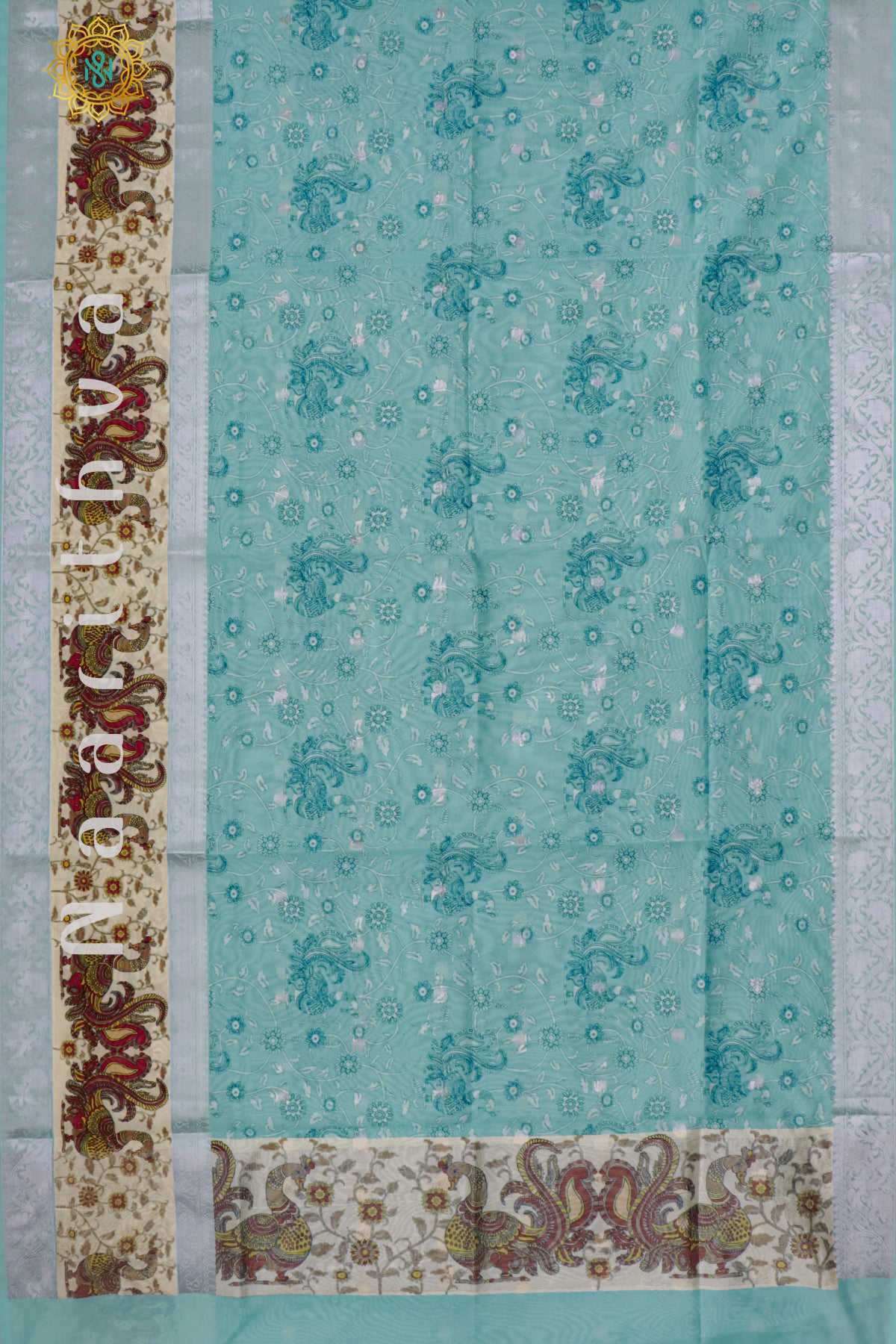 SKY BLUE - CHANDERI SILK COTTON