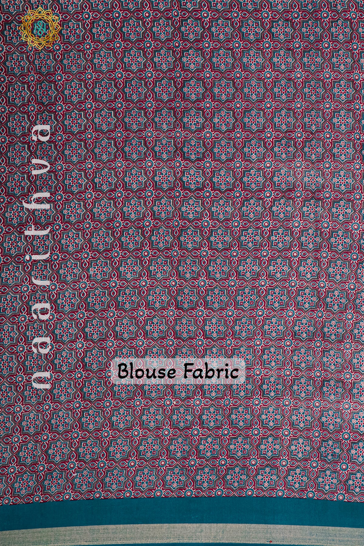 PEACOCK BLUE - CHANDERI SILK COTTON