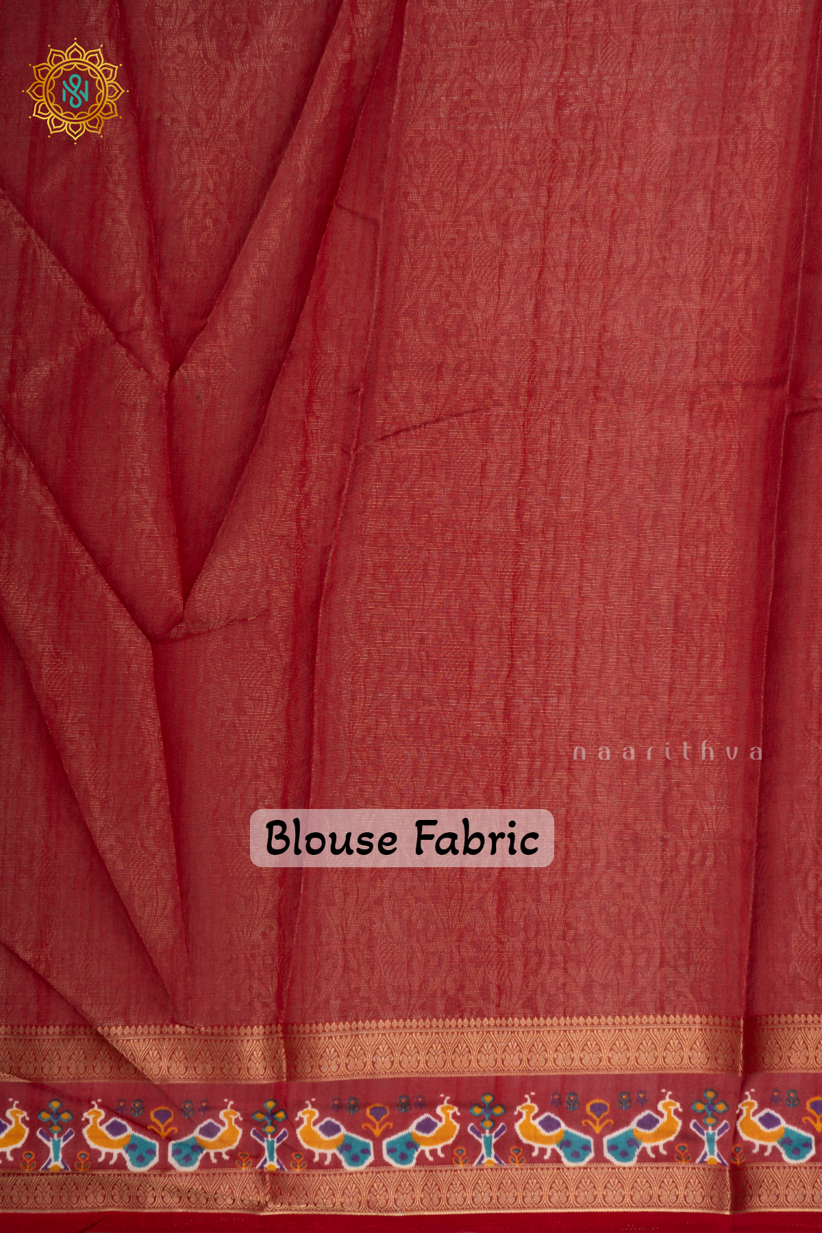 Bottle Green With Red Dola Silk Saree With Zari Woven Body And Printed Zari Border