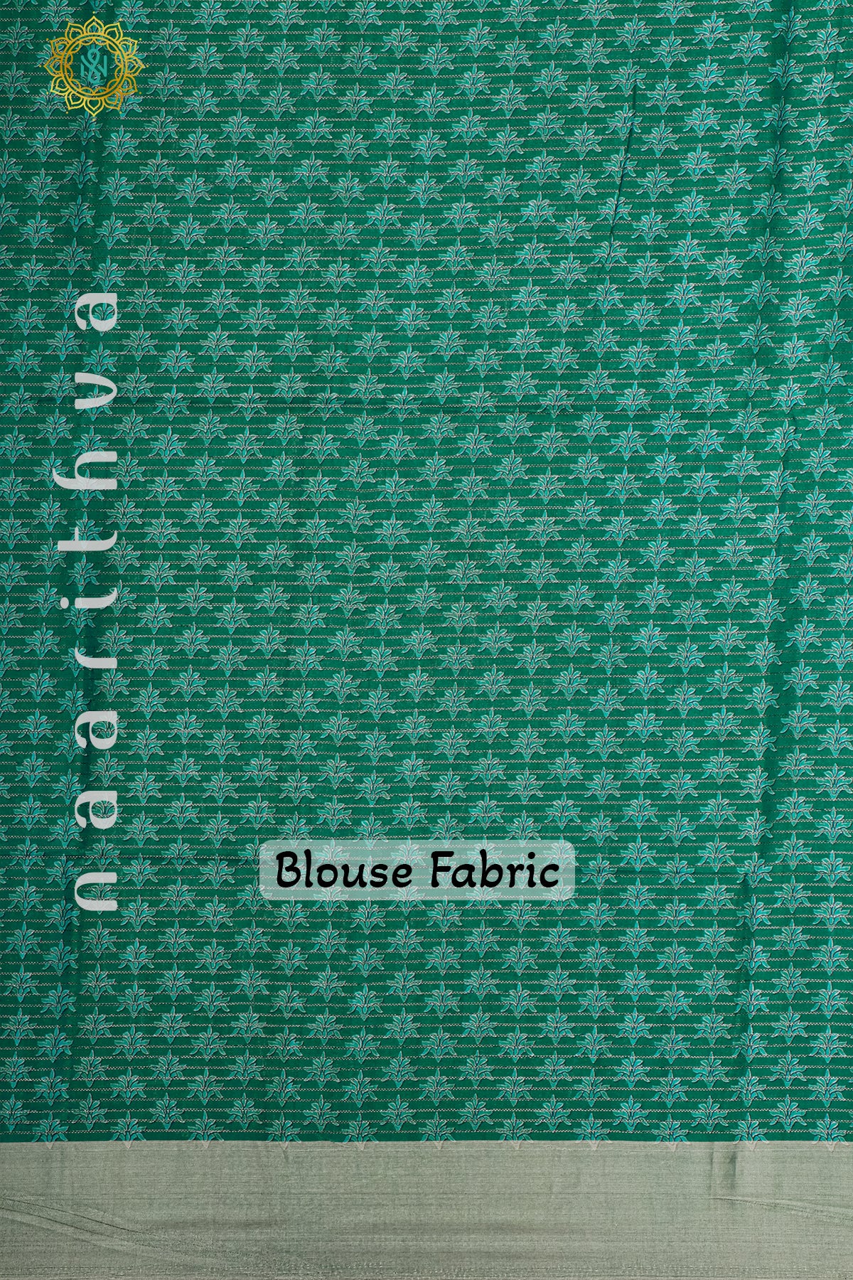 BOTTLE GREEN - SEMI TUSSAR SILK