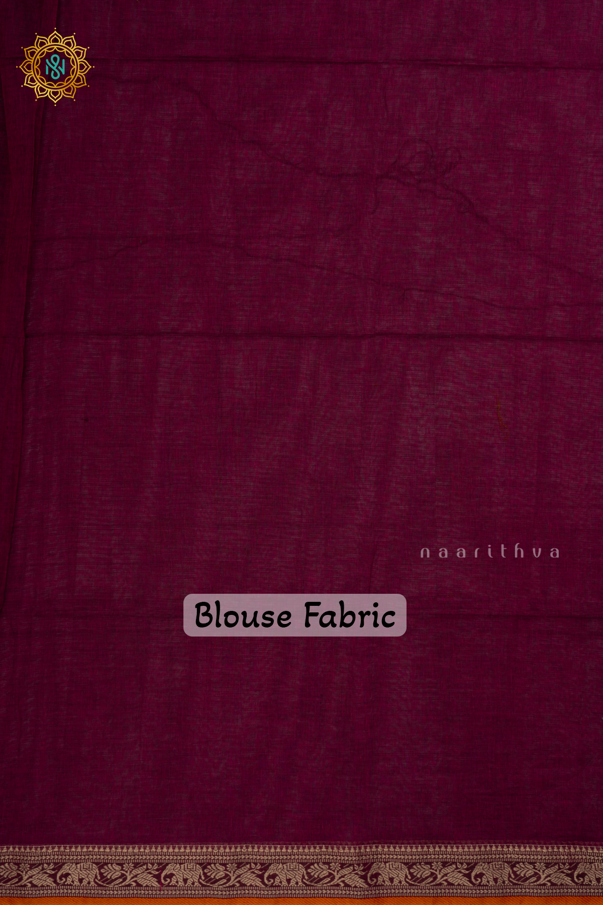 Magenta Mul Cotton Saree  with Plain Body and Thread Woven Border