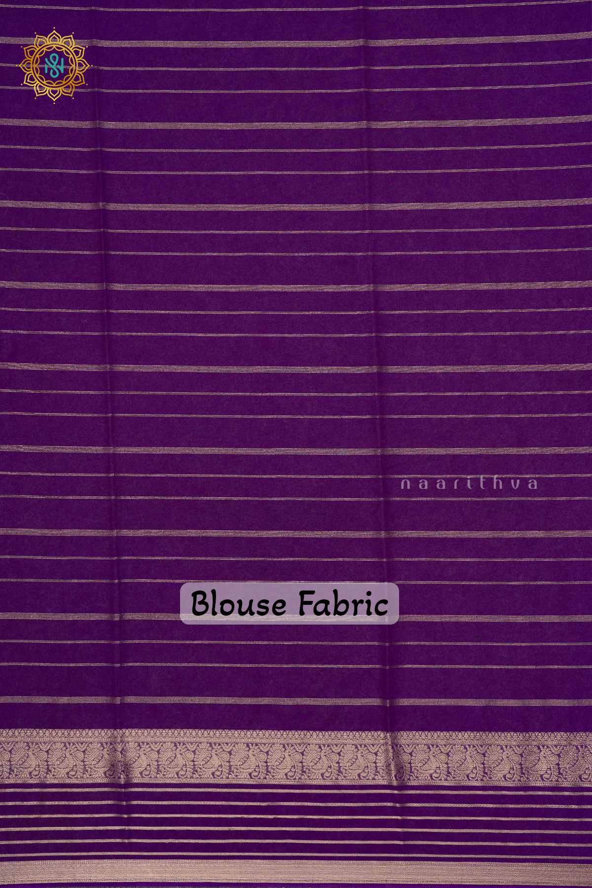 YELLOW WITH PURPLE - SEMI GEORGETTE