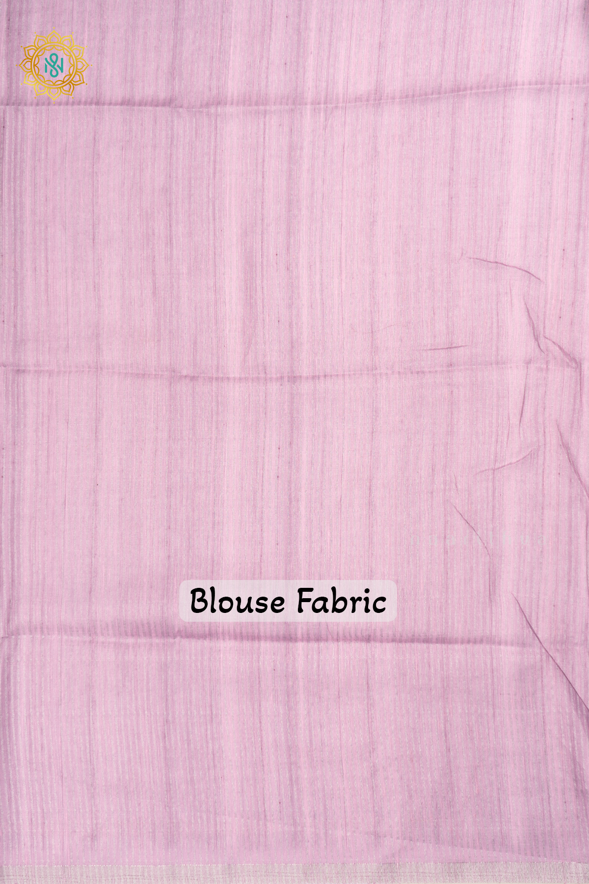 Light Pink Kota Tissue Saree With Printed Body And Zari Border