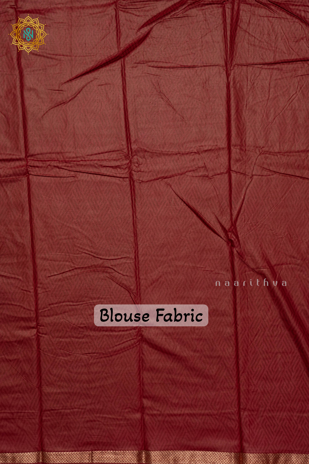 BLUE WITH MAROON - VISCOSE COTTON