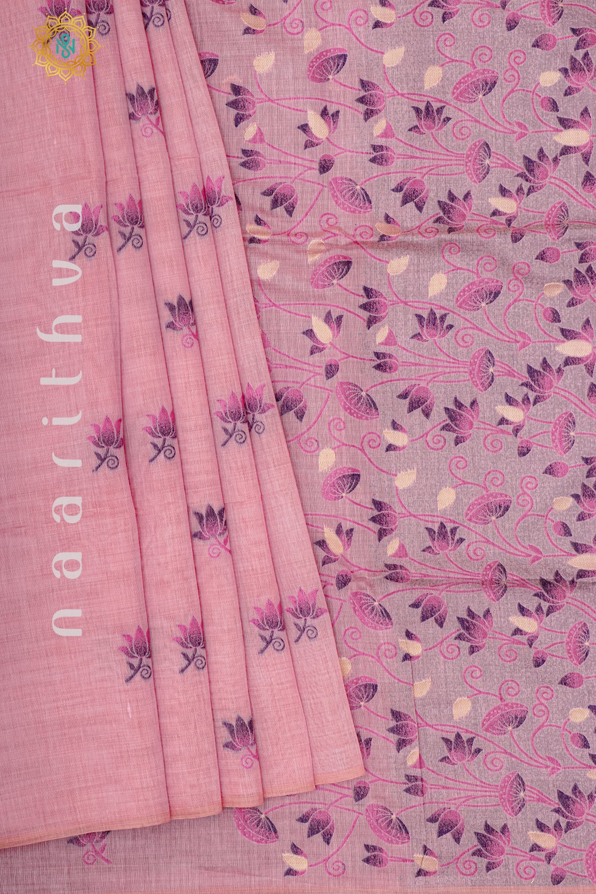 PEACH WITH PINK - MOONGA COTTON